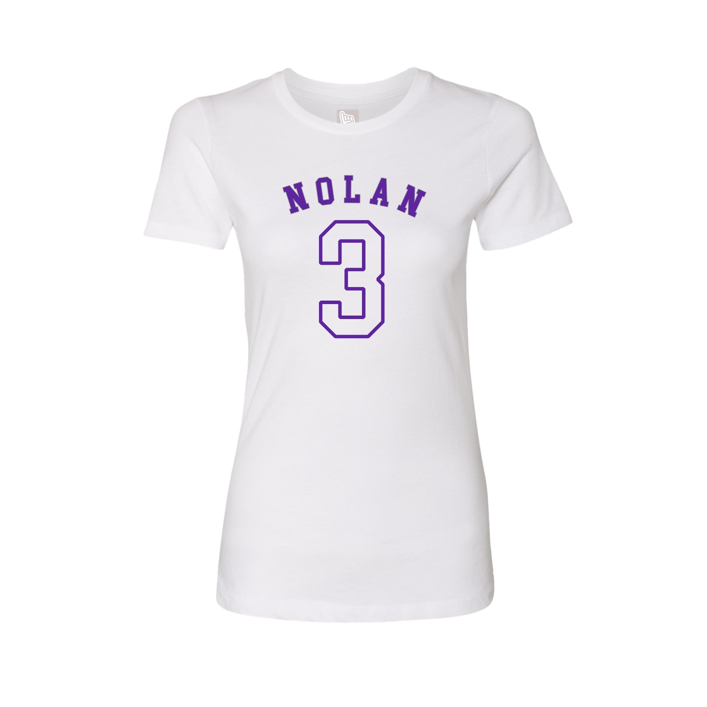 Fitted Women's Tee — Shirsey Arch in White