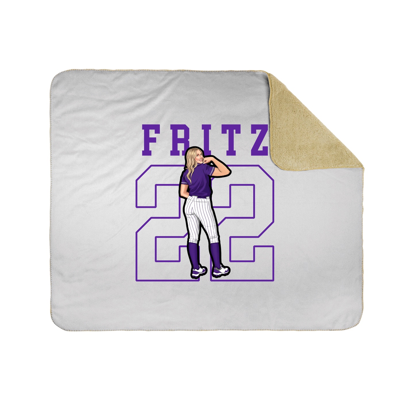 Throw Blanket — Shirsey in White
