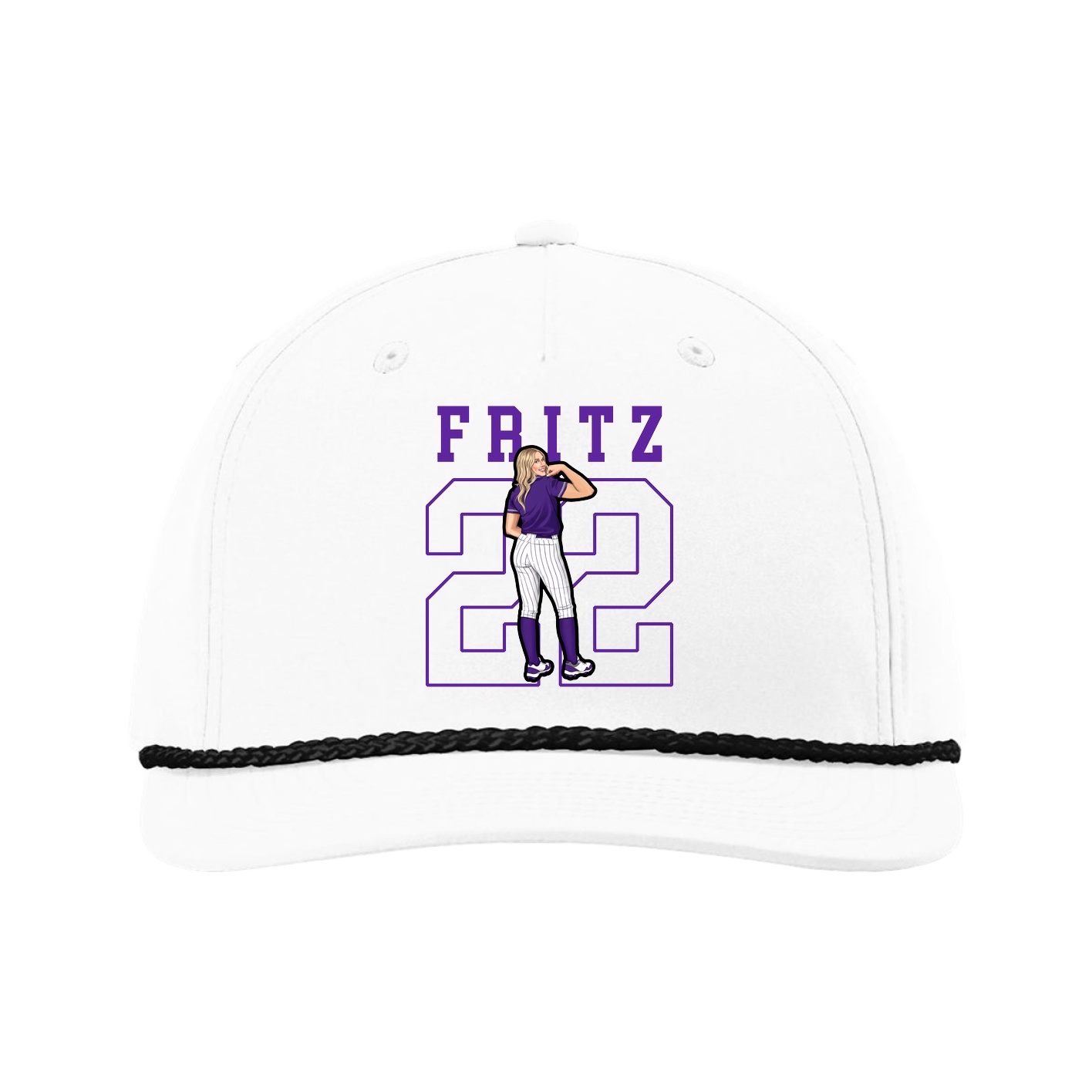 Five-Panel Classic Rope Cap — Shirsey in White