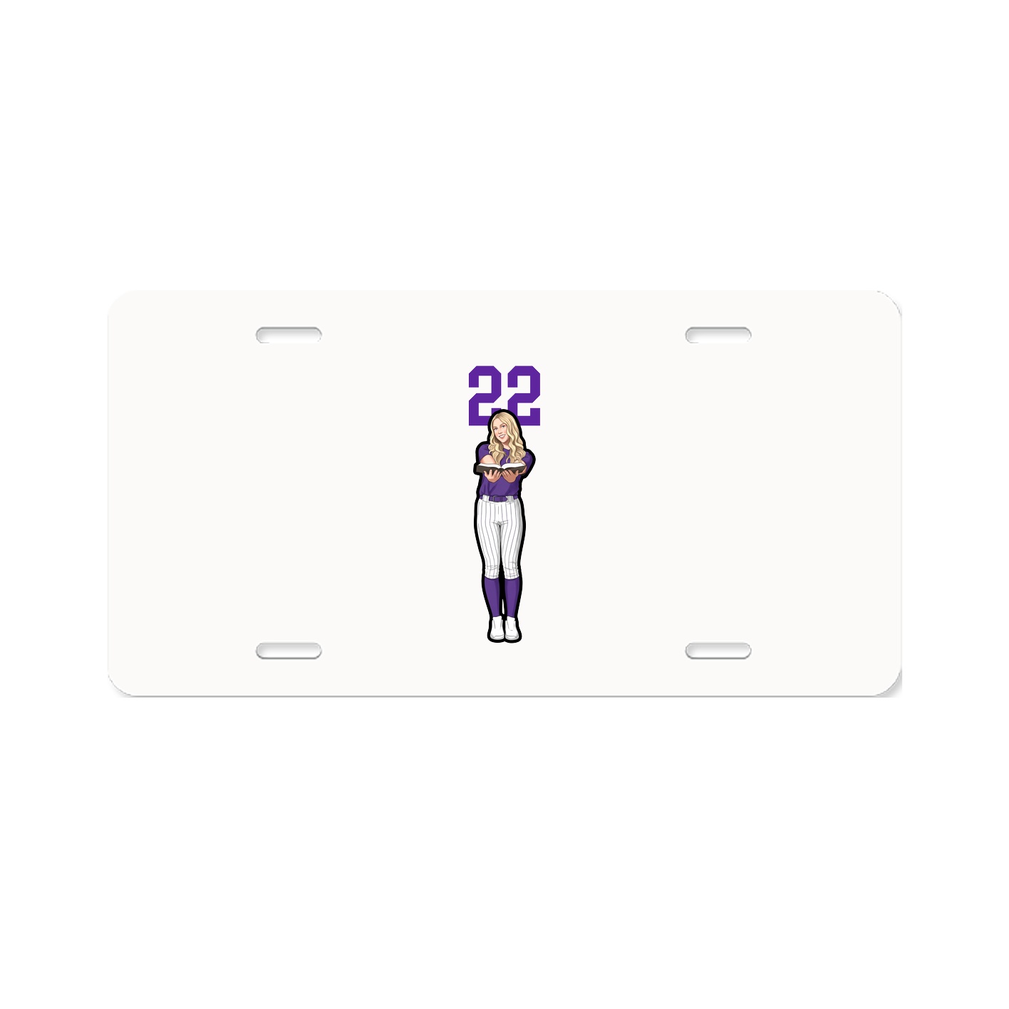 License Plate — Number Top in Classic