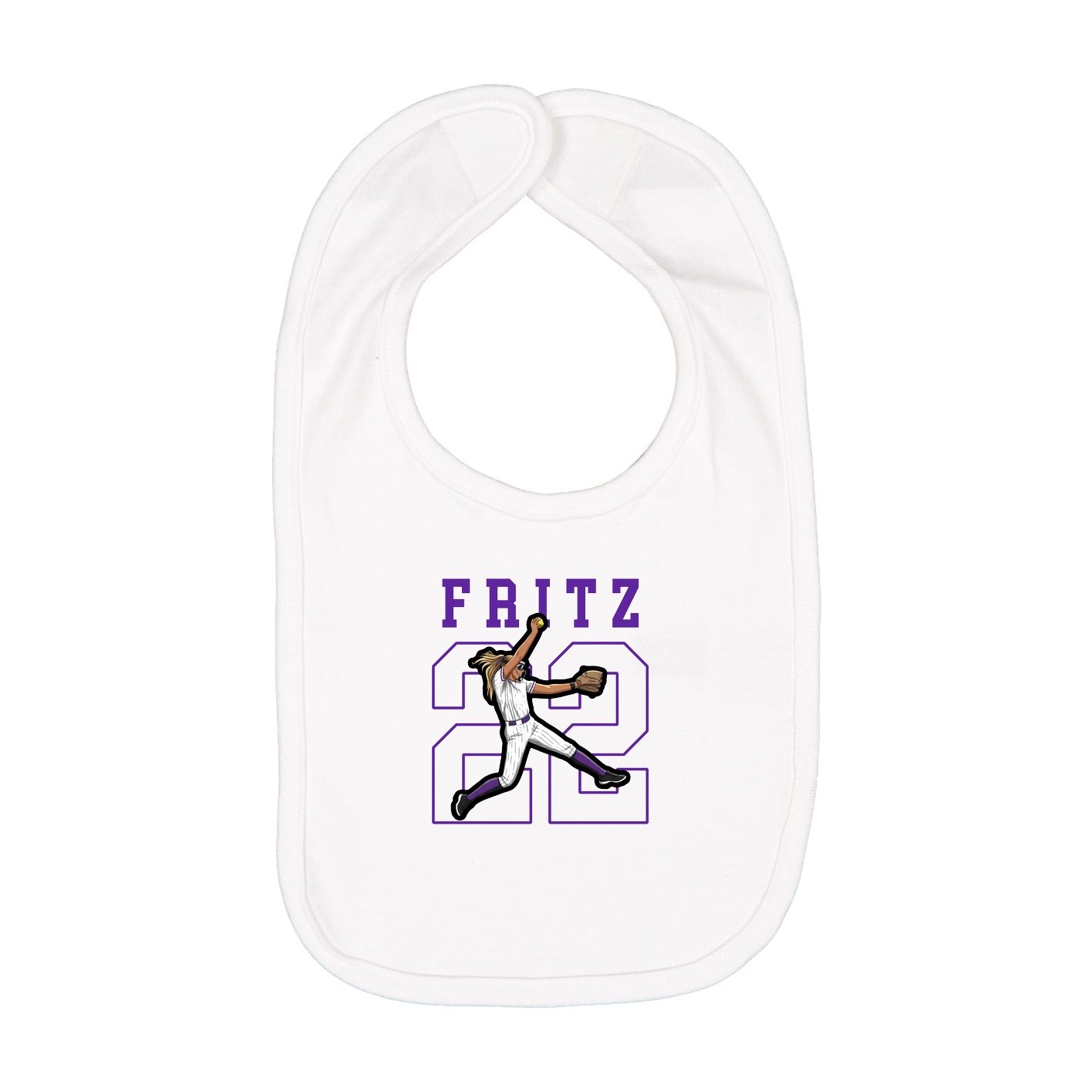 Infant Bib — Shirsey in White