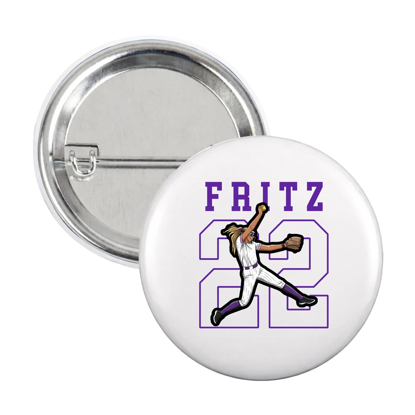Game Day Button — Shirsey in White