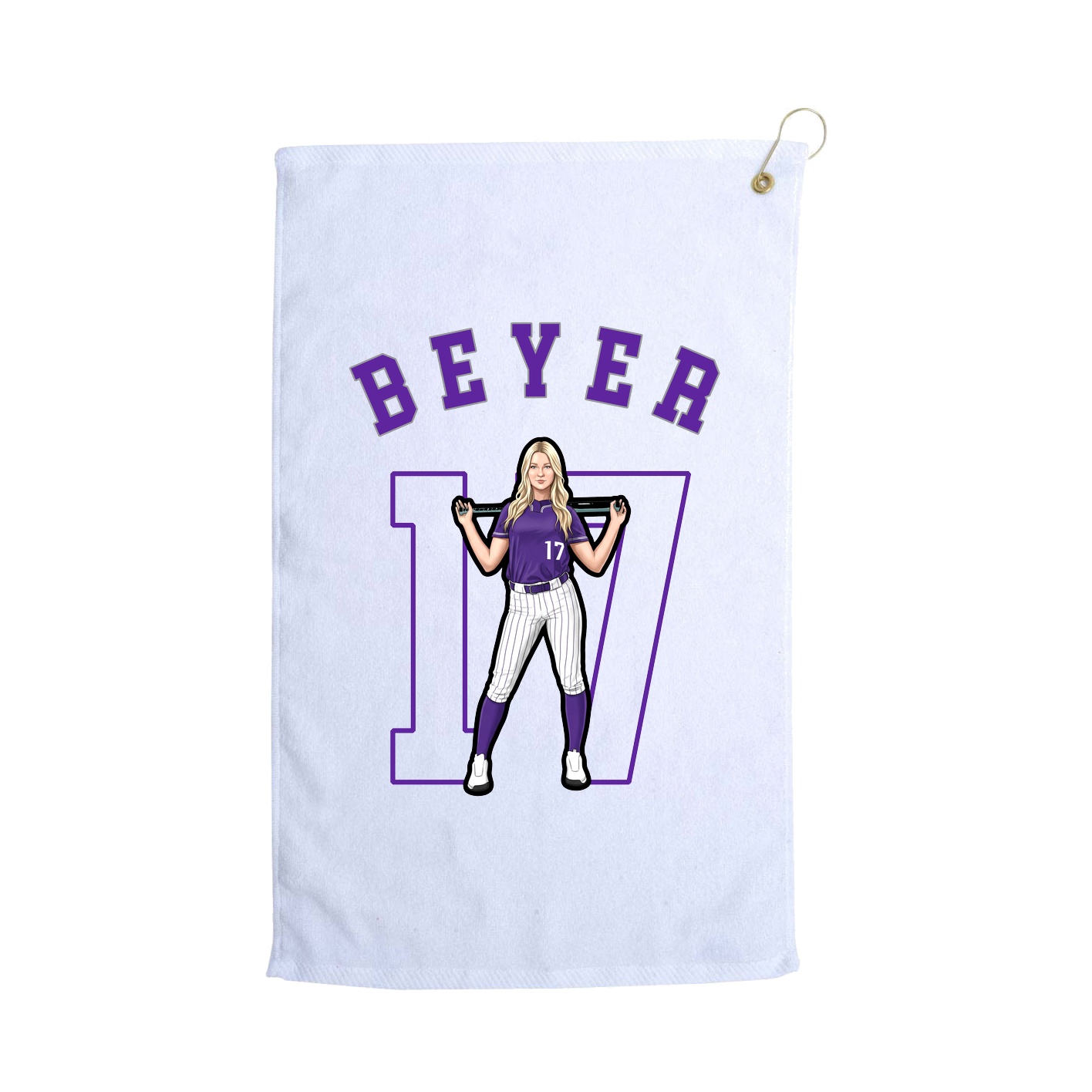Golf Towel — Shirsey Arch in White