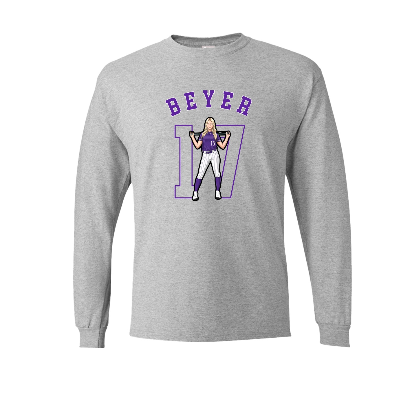 Long Sleeve Tee — Shirsey Arch in Grey