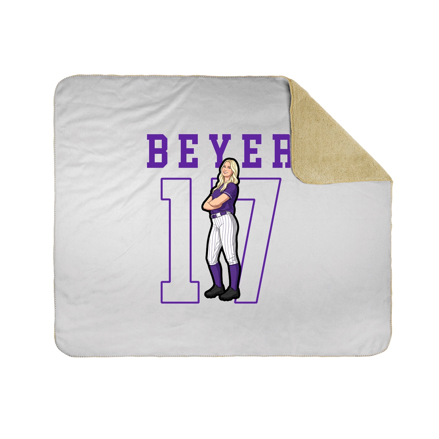50x60 Sherpa Lined Throw Blanket