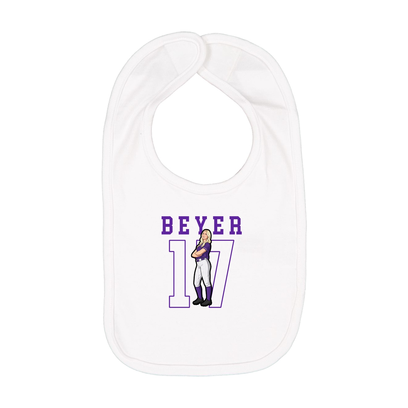 Infant Bib — Shirsey in White