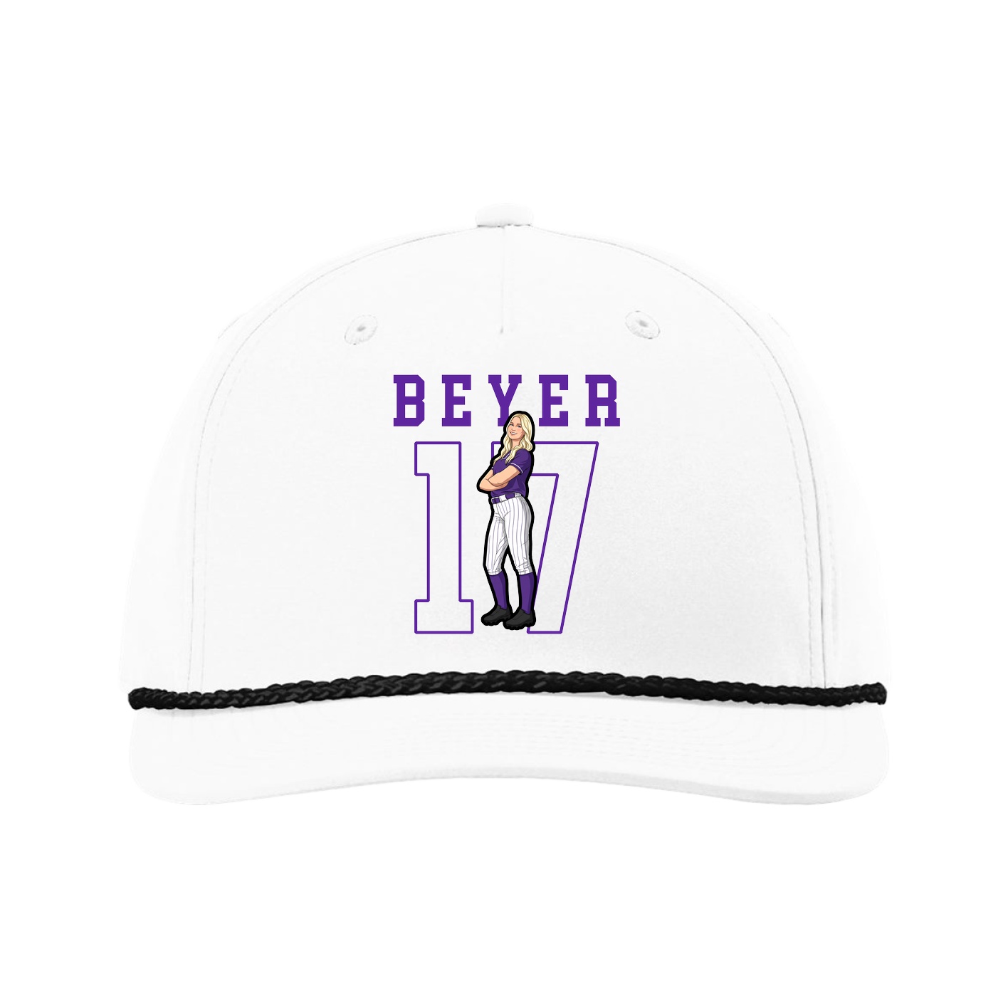 Five-Panel Classic Rope Cap — Shirsey in White
