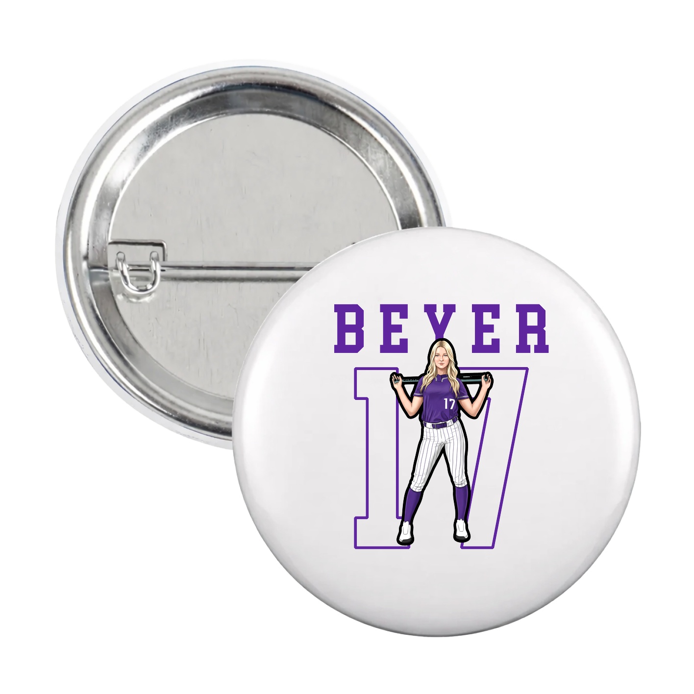Game Day Button — Shirsey in White