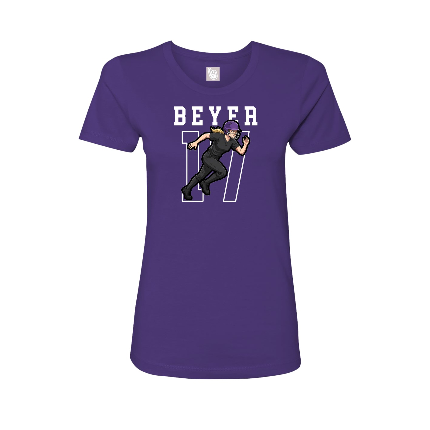 Fitted Women's Tee — Shirsey in Purple
