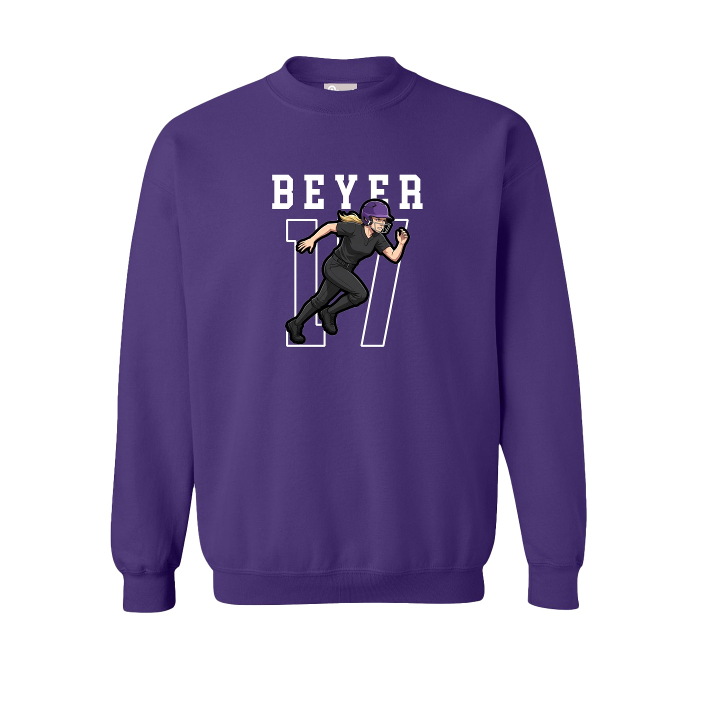 Fleece Crew — Shirsey in Purple
