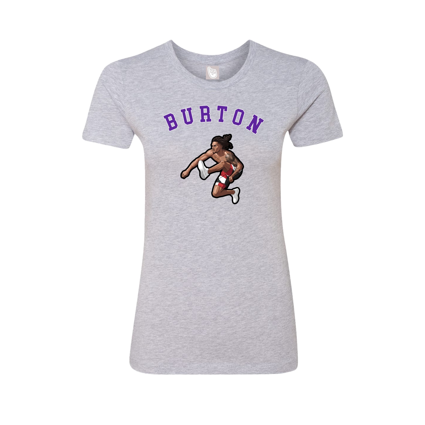 Fitted Women's Tee — Shirsey Arch in Grey
