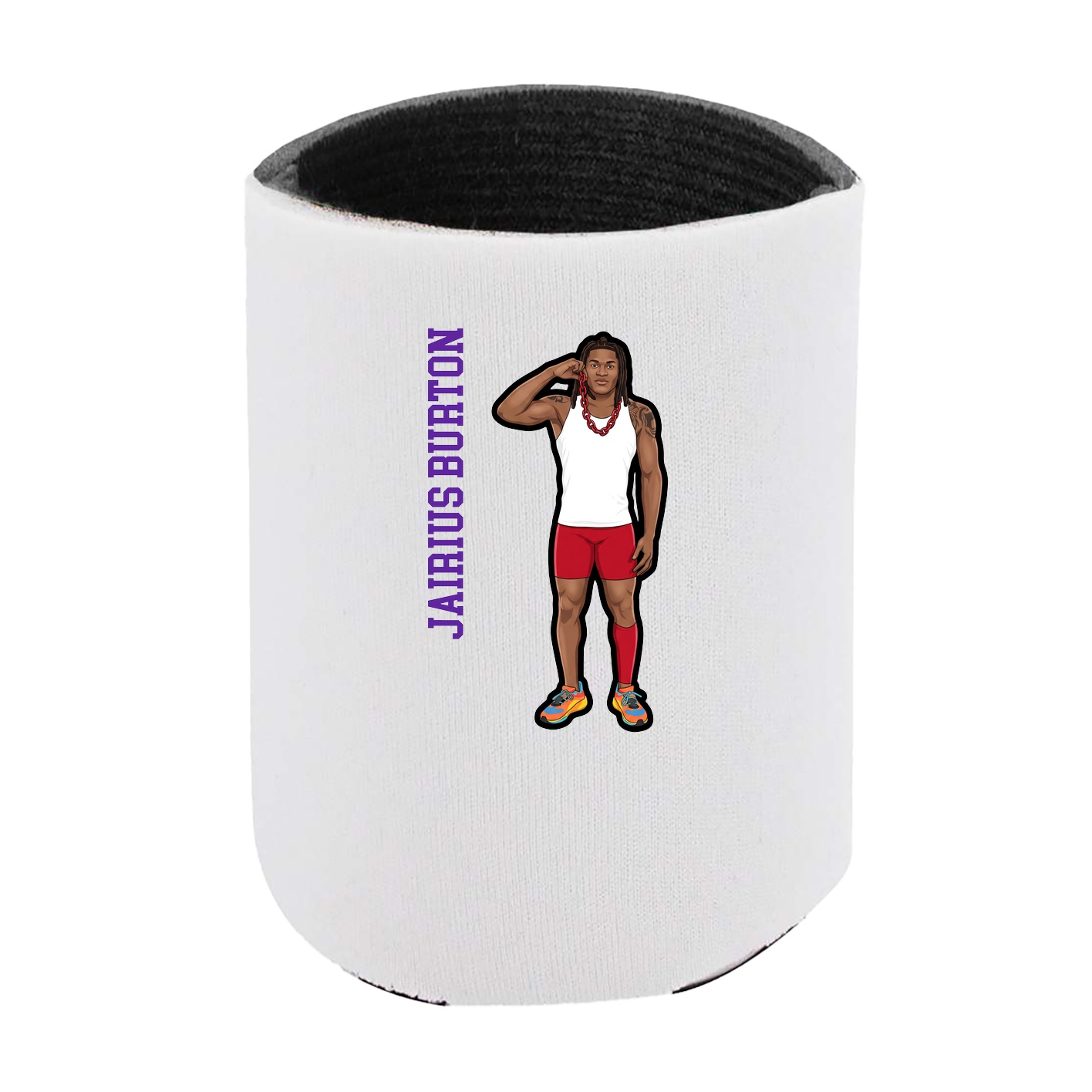 Can Holder — Name Vertical in White