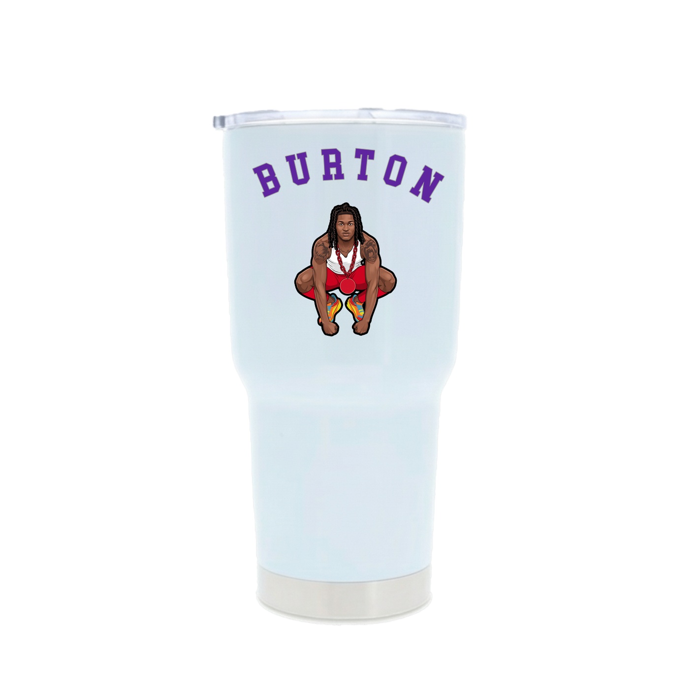 30oz Stainless Steel Tumbler — Shirsey Arch in White