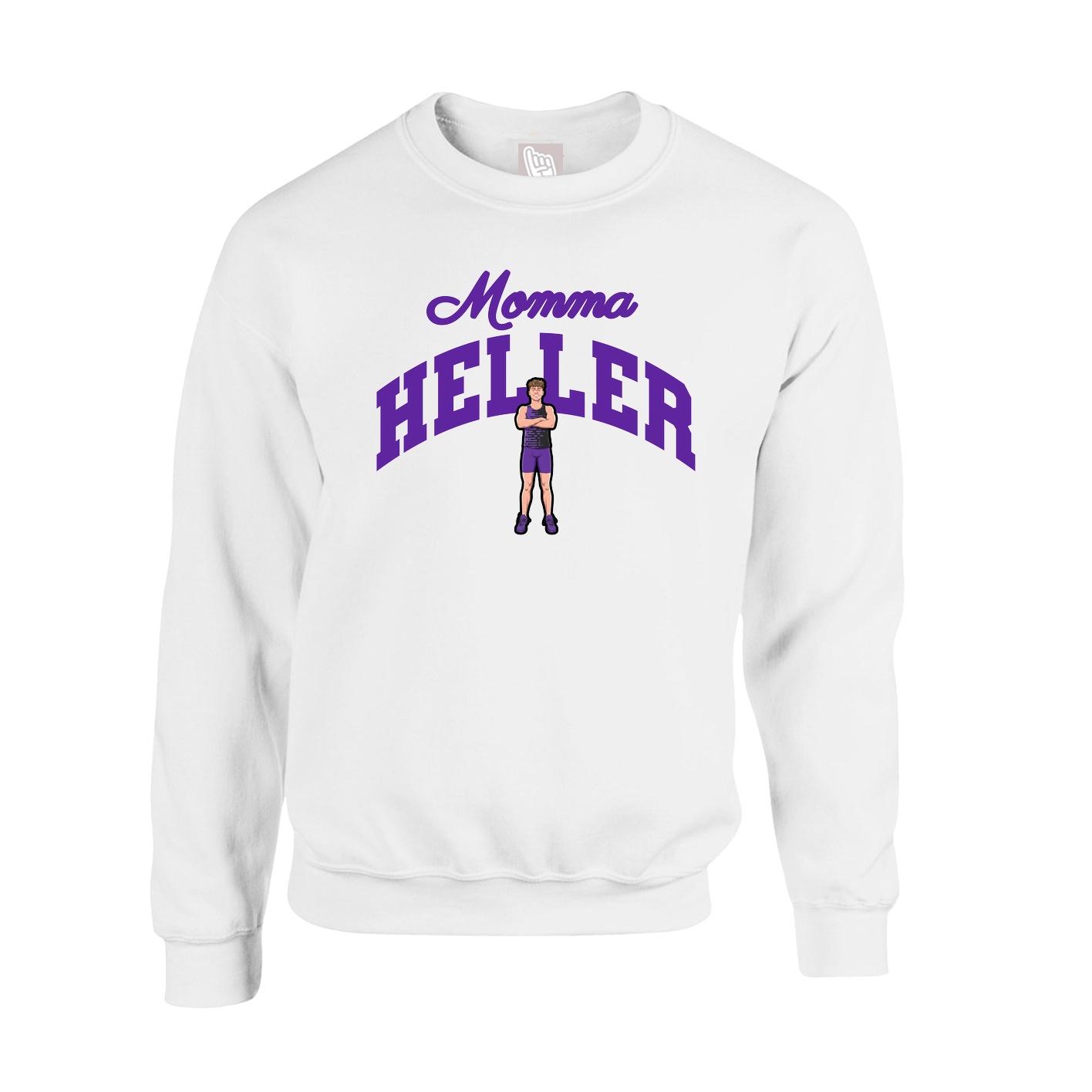 Fleece Crew — Mothers Day Arch in White