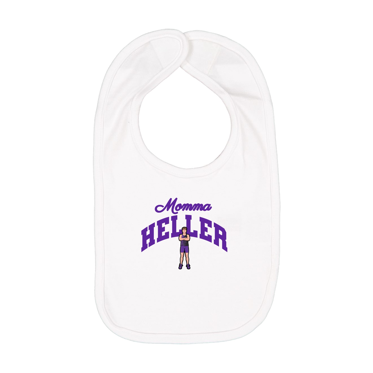 Infant Bib — Mothers Day Arch in White