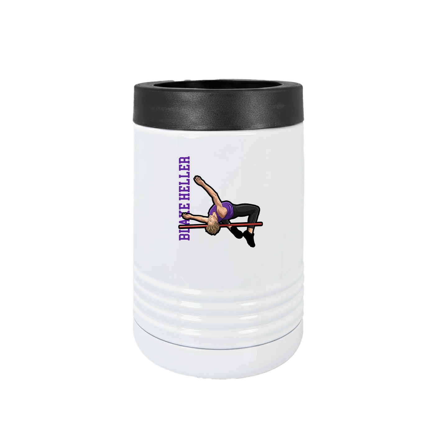 Beverage Holder — Name Vertical in White