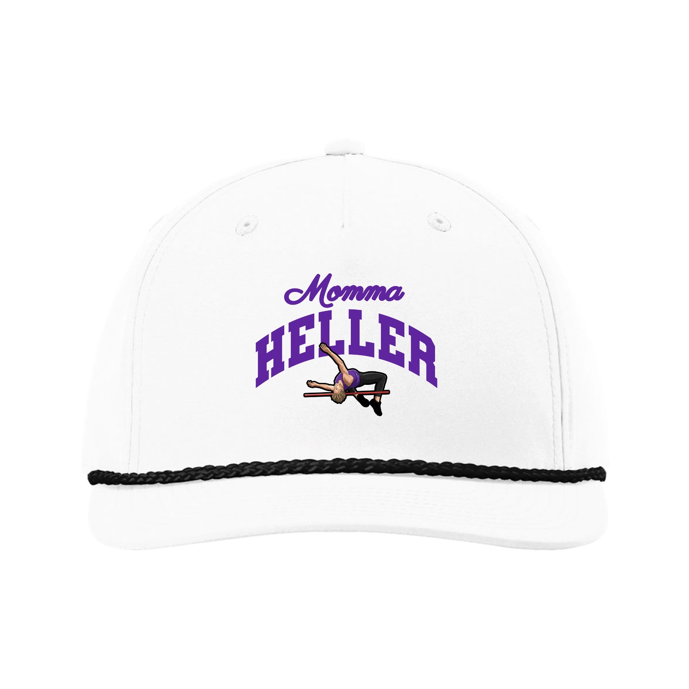 Five-Panel Classic Rope Cap — Mothers Day Arch in White