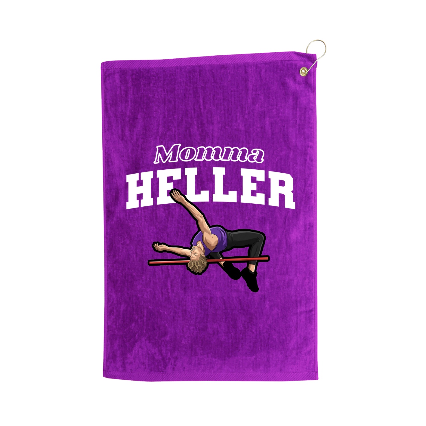 Golf Towel — Mothers Day Block in Purple