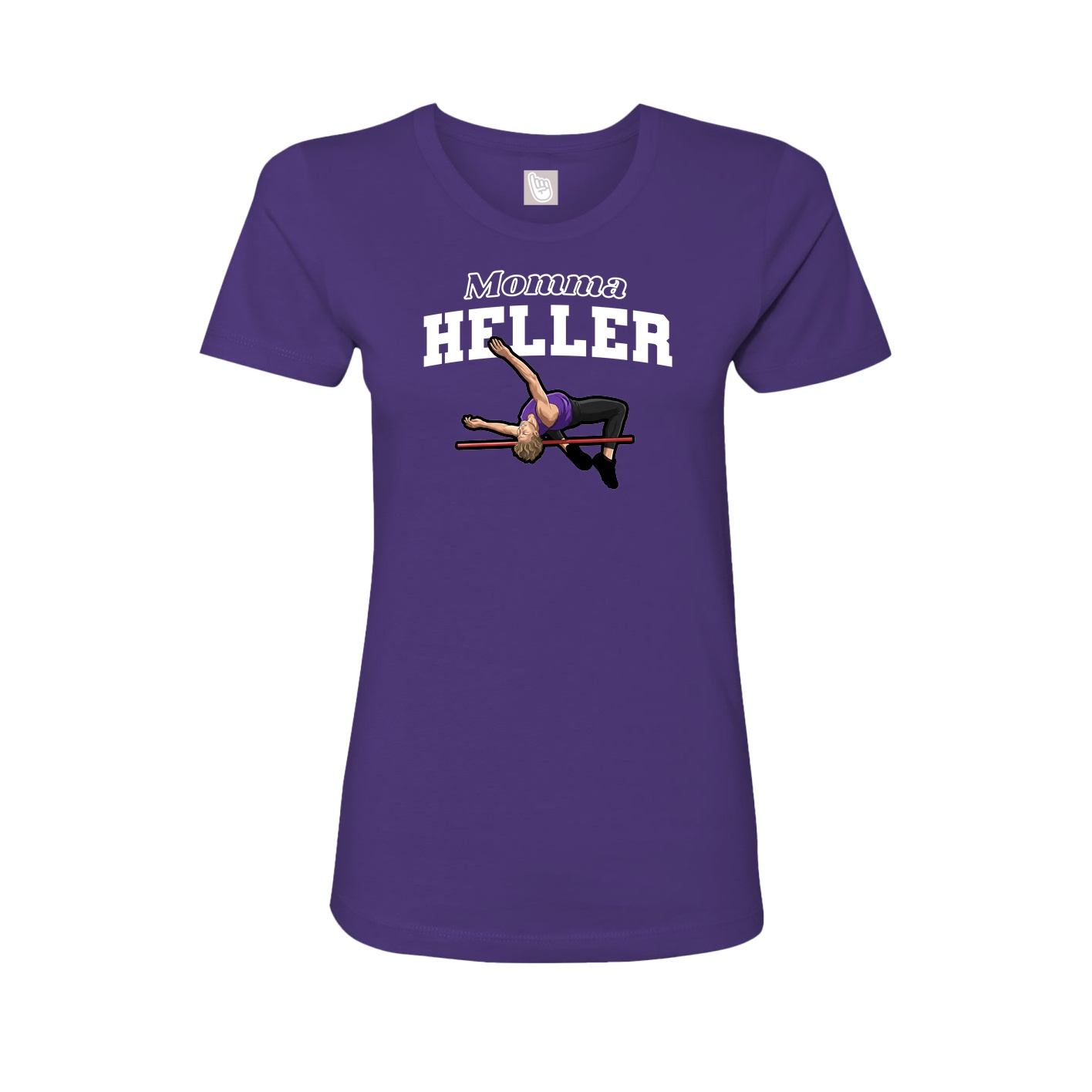 Womens Tee — Mothers Day Block in Purple