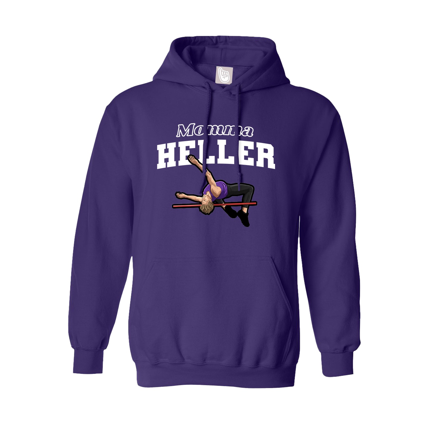 Youth Hoodie — Mothers Day Block in Purple