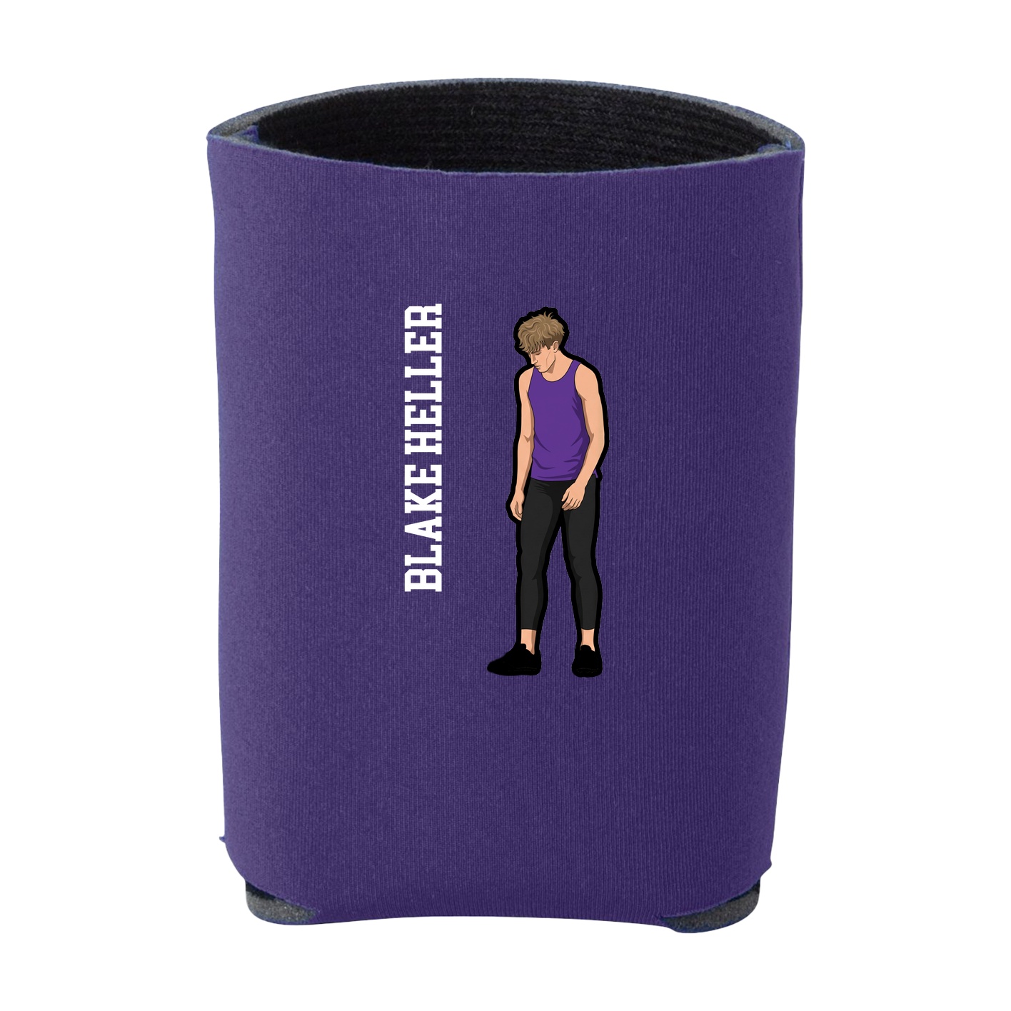 Can Holder — Name Vertical in Purple