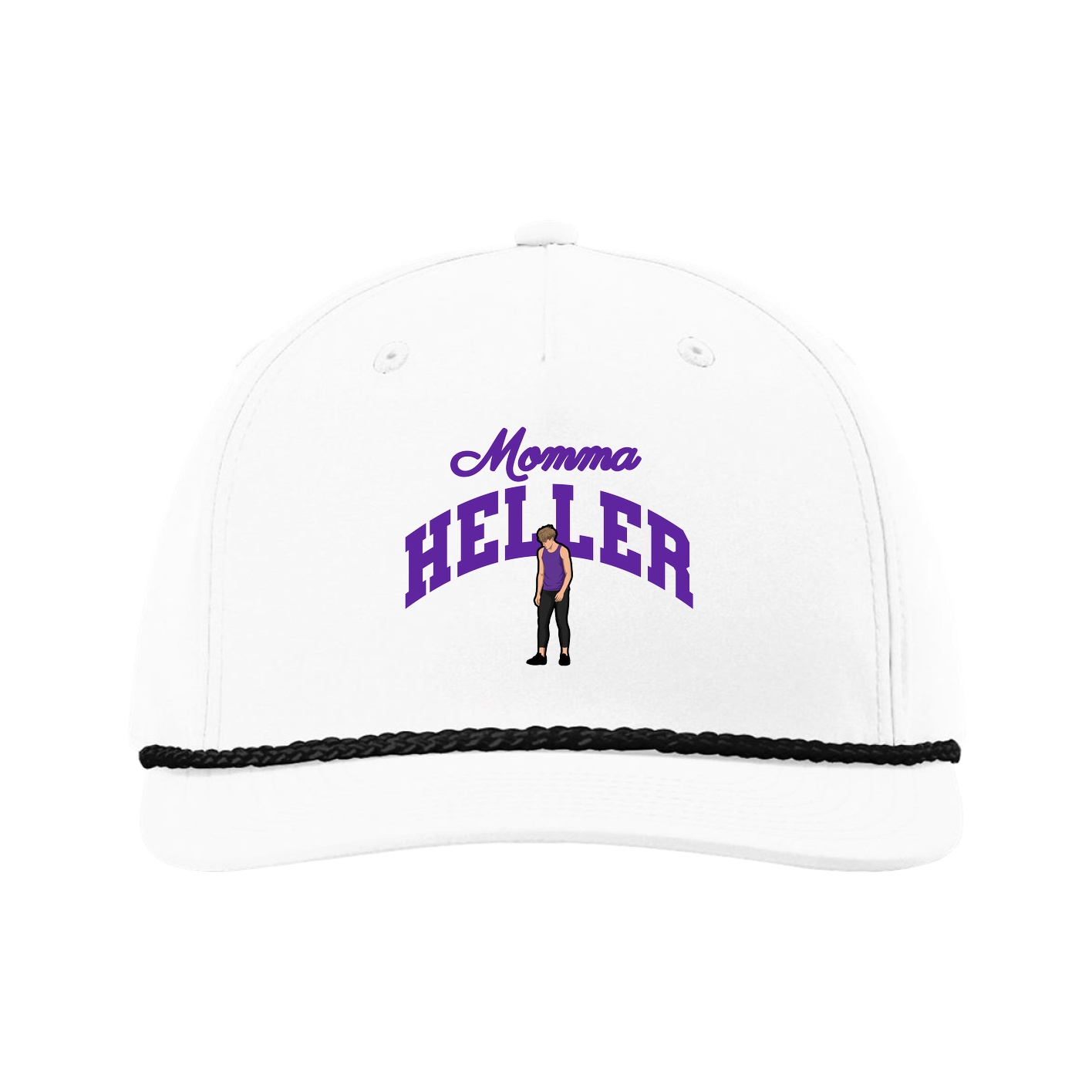 Five-Panel Classic Rope Cap — Mothers Day Arch in White