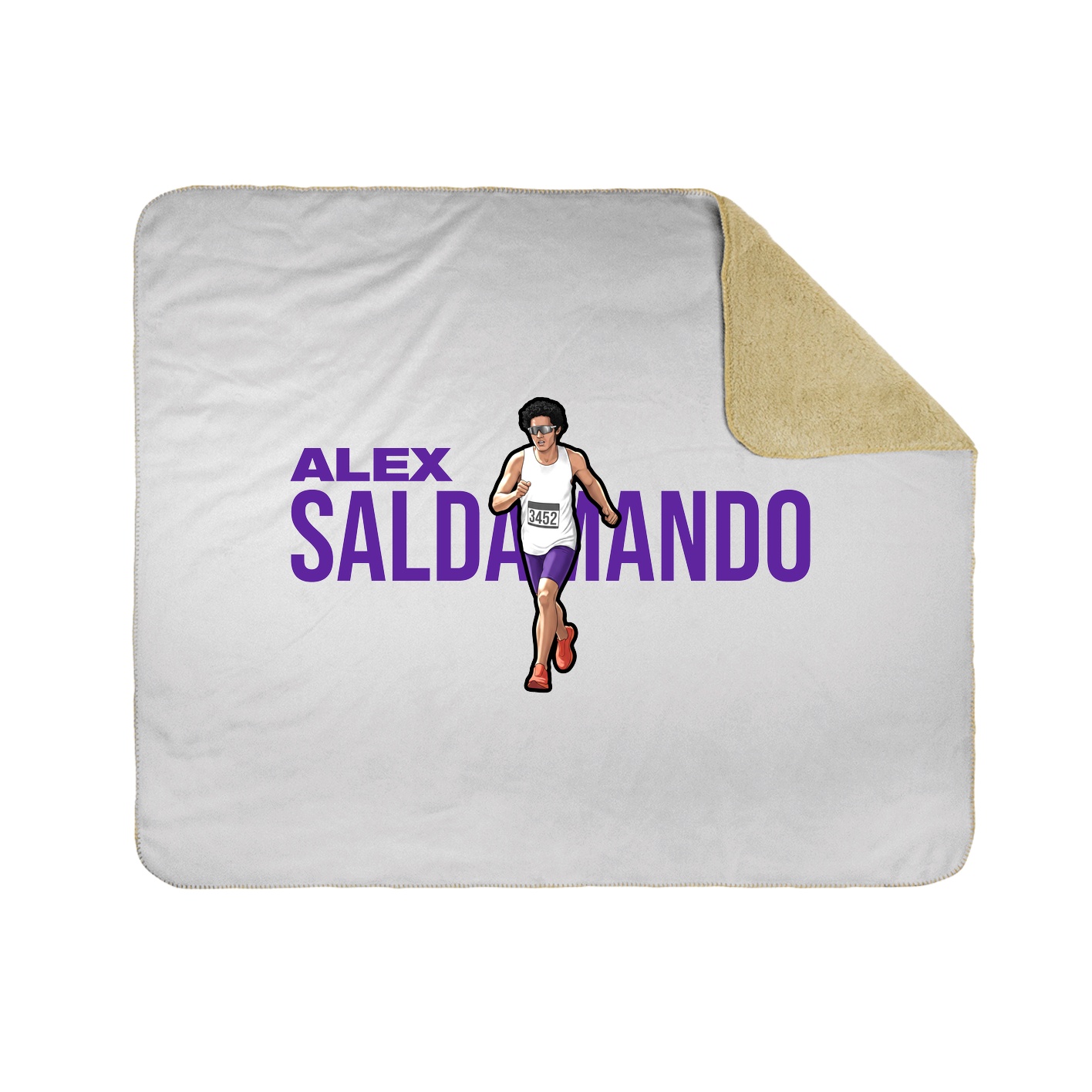 Throw Blanket — Player Name in White
