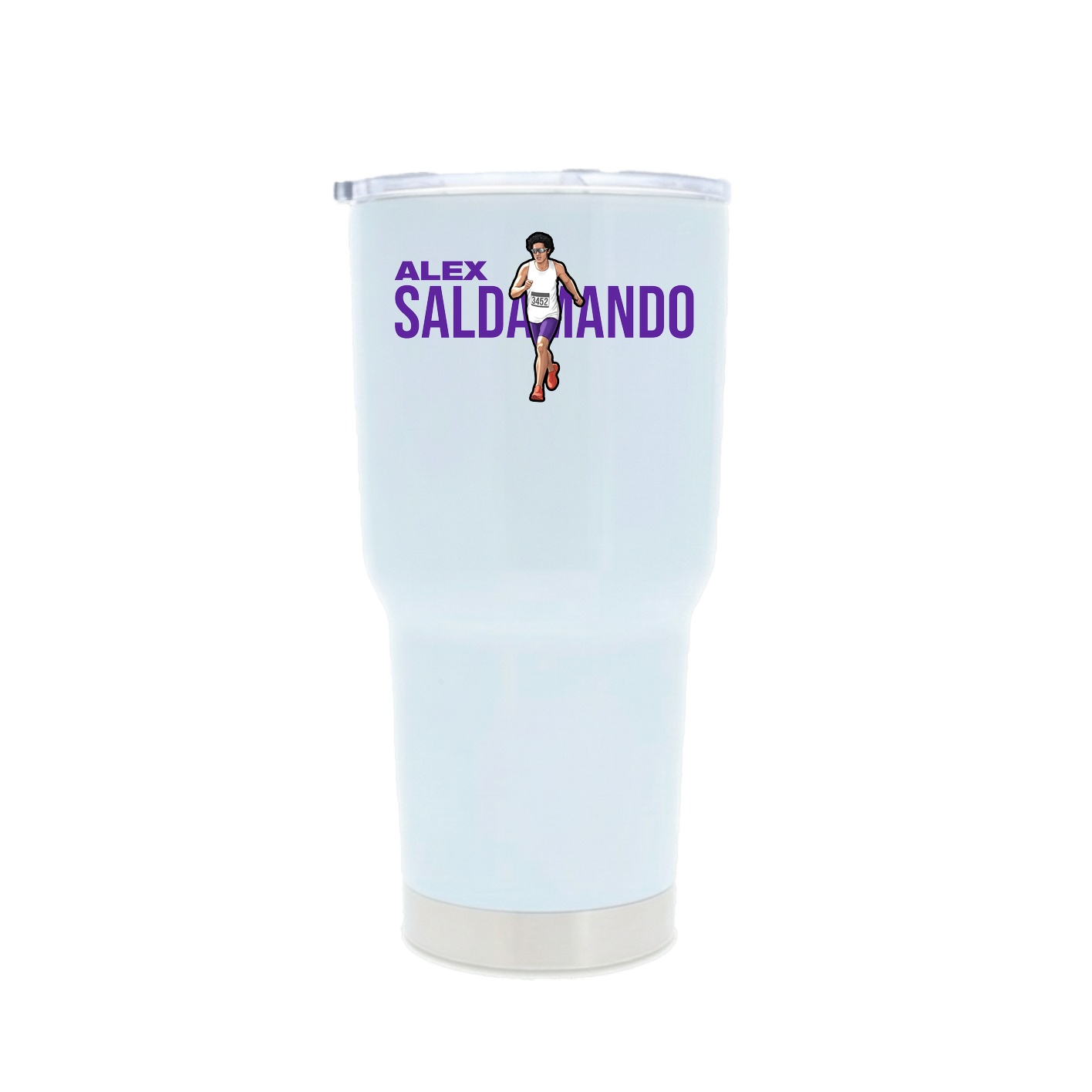 30oz Stainless Steel Tumbler — Player Name in White