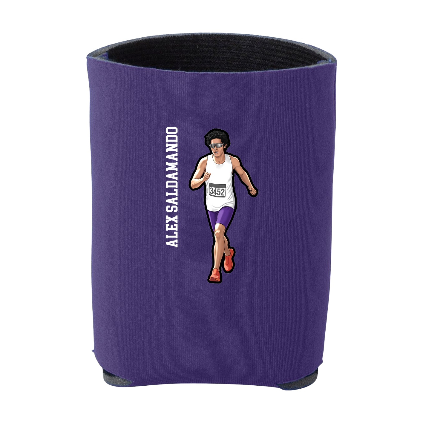 Can Holder — Name Vertical in Purple