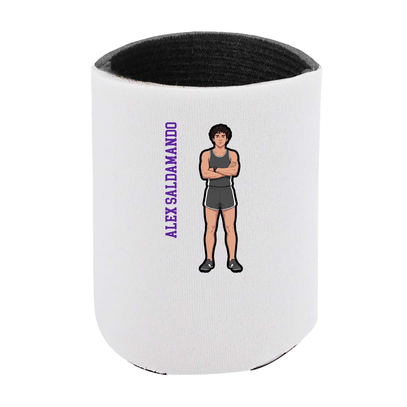 Can Holder — Name Vertical in White