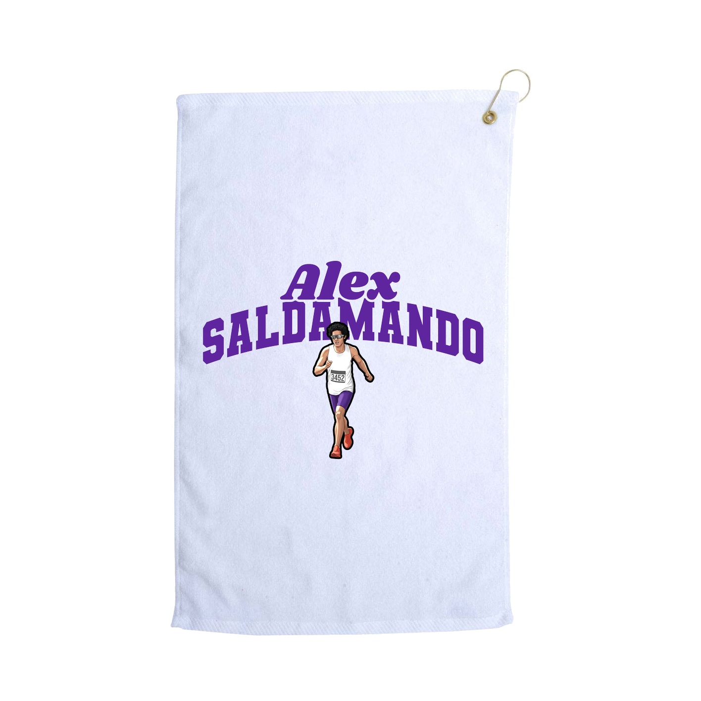 Golf Towel — Signature Arch in White