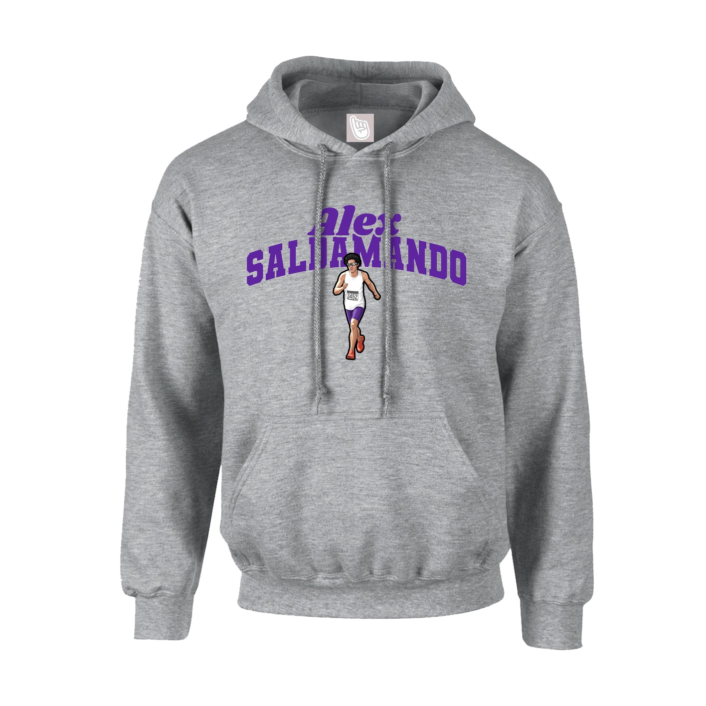 Youth Hoodie — Signature Arch in Grey