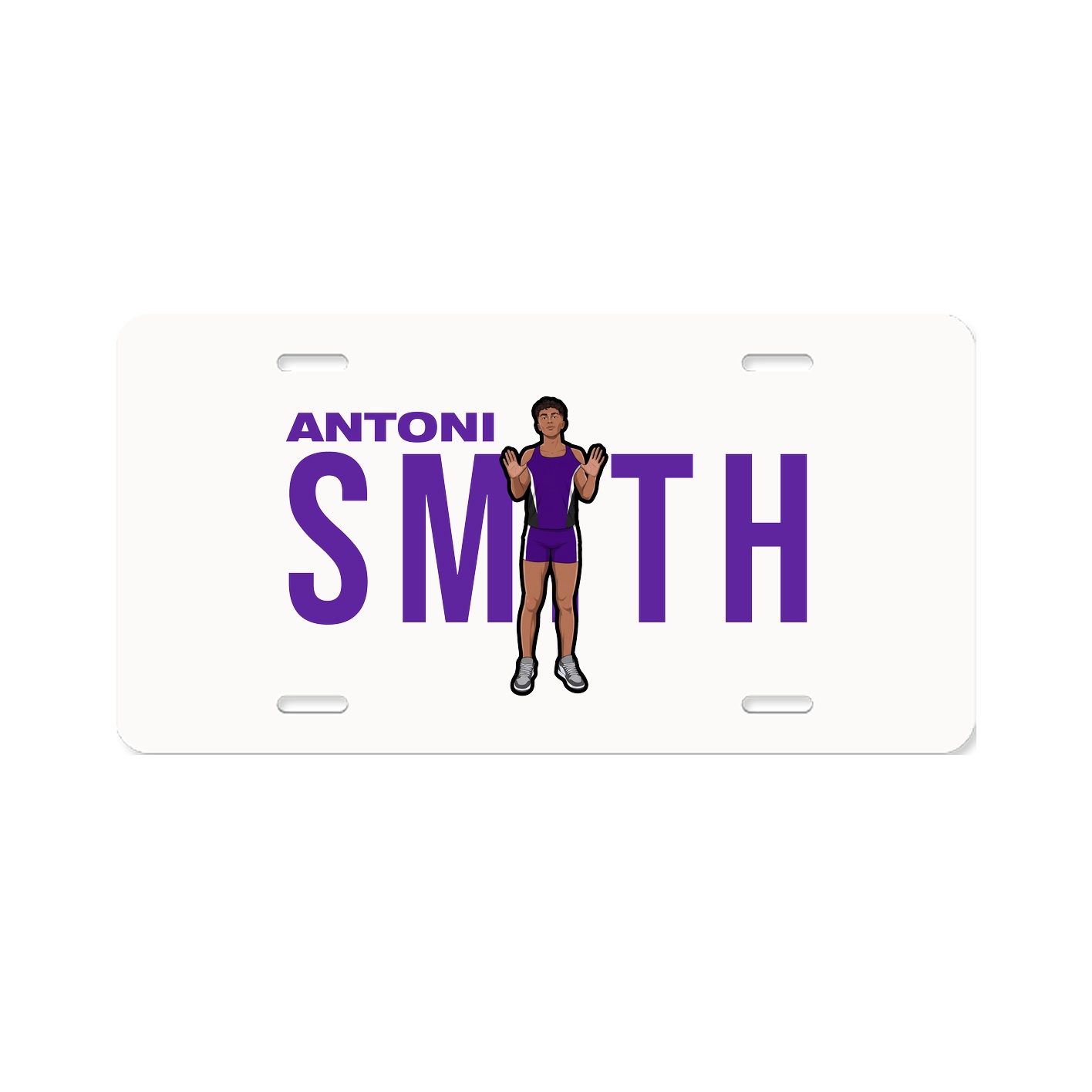 License Plate — Player Name in Classic