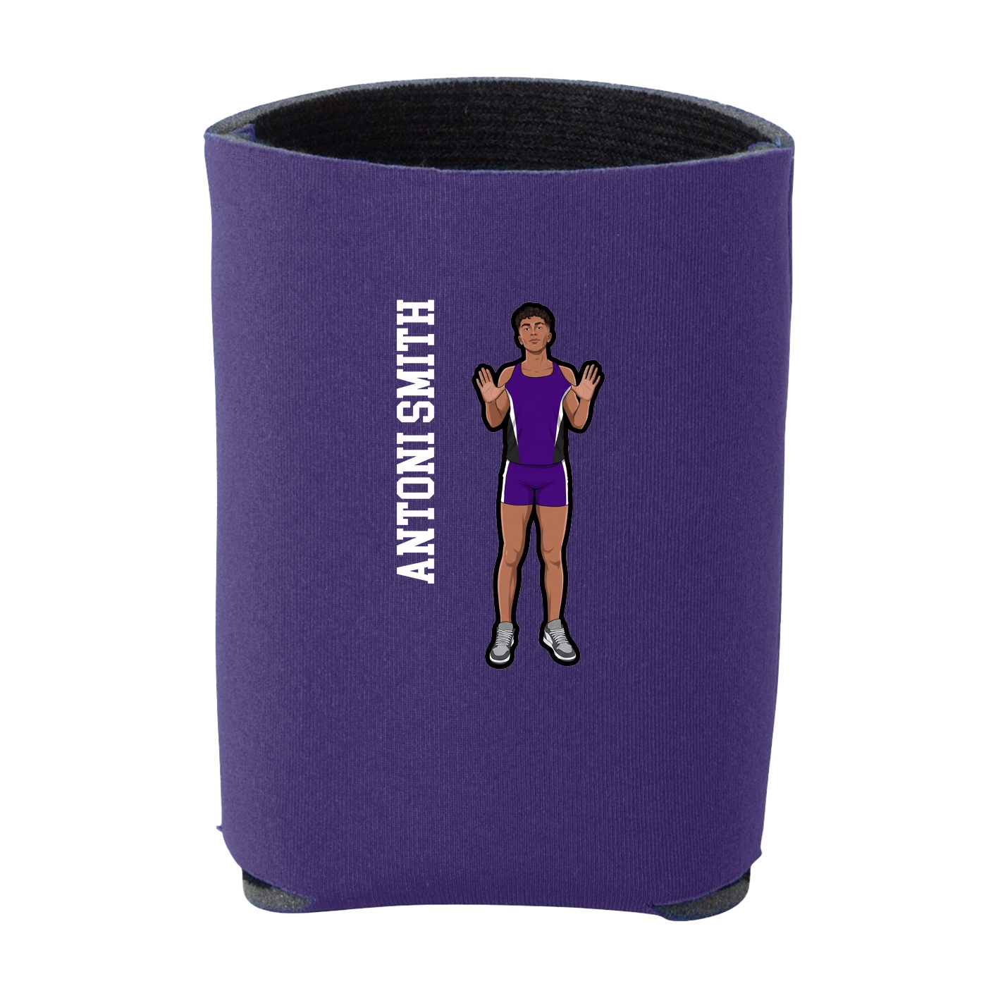 Can Holder — Name Vertical in Purple