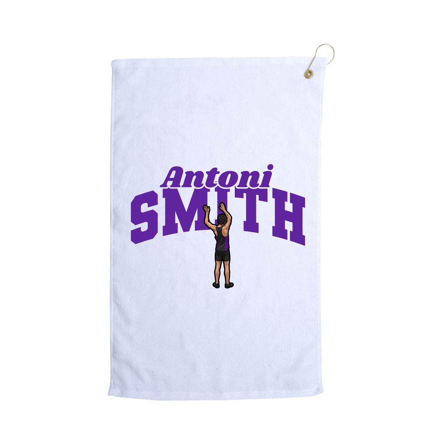 Golf Towel — Signature Arch in White