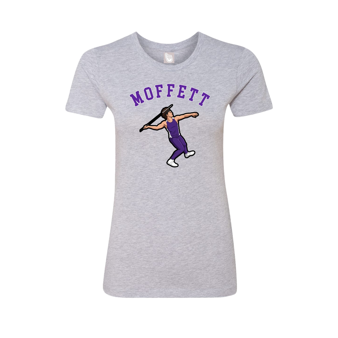 Fitted Women's Tee — Shirsey Arch in Grey