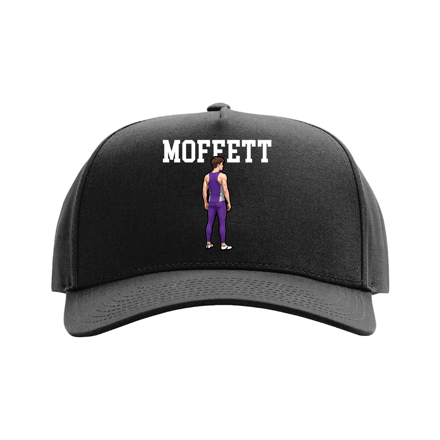 Full Fabric Five-Panel Champ Cap — Shirsey in Black