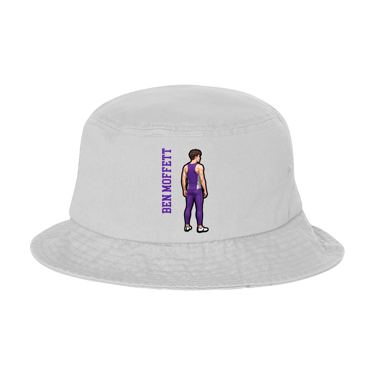 Bucket Cap — Name Vertical in White