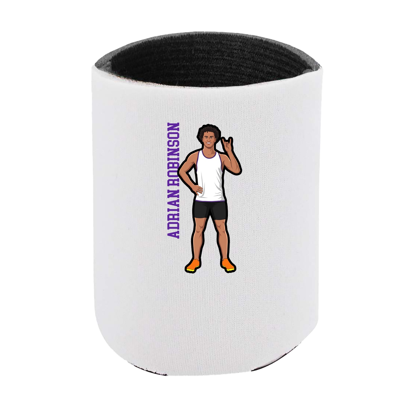Can Holder — Name Vertical in White