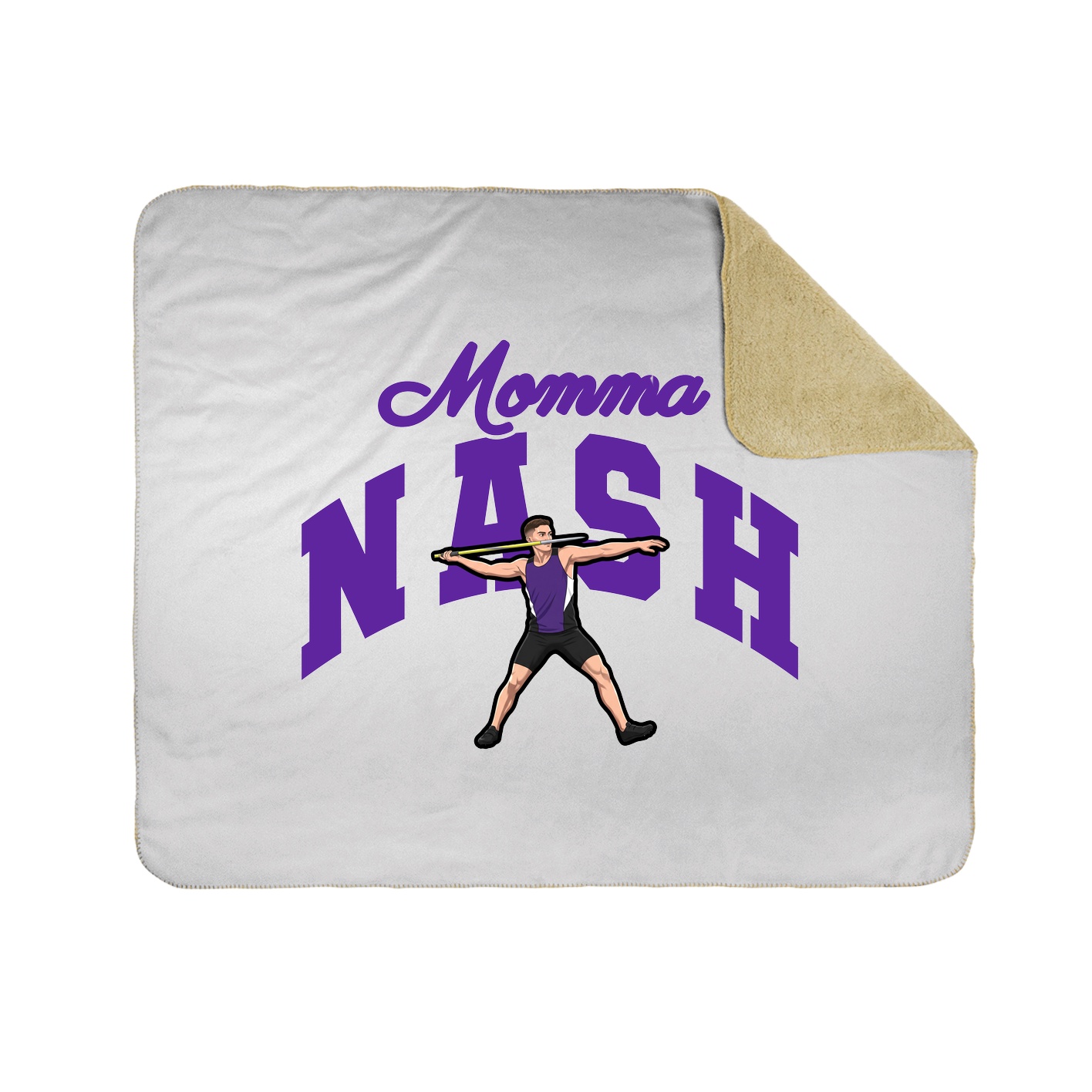 Throw Blanket — Mothers Day Arch in White