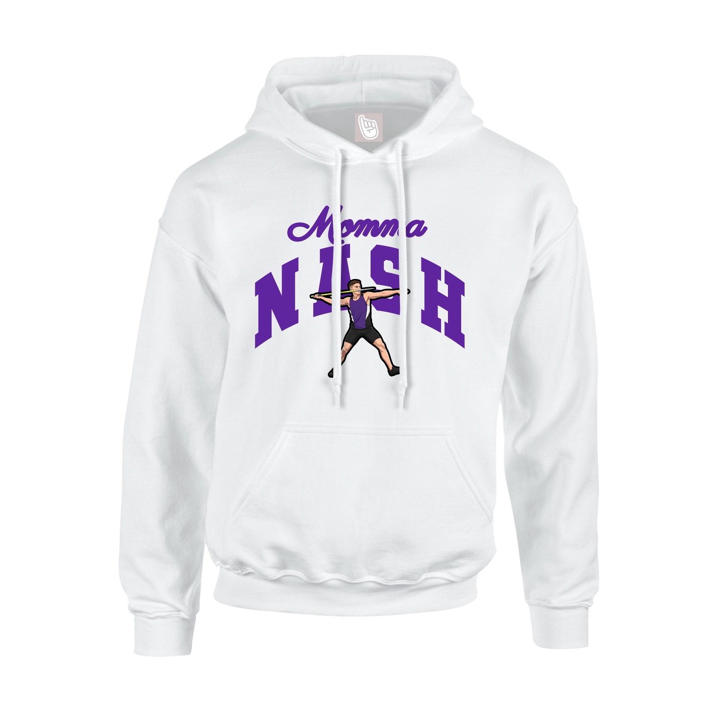 Youth Hoodie — Mothers Day Arch in White