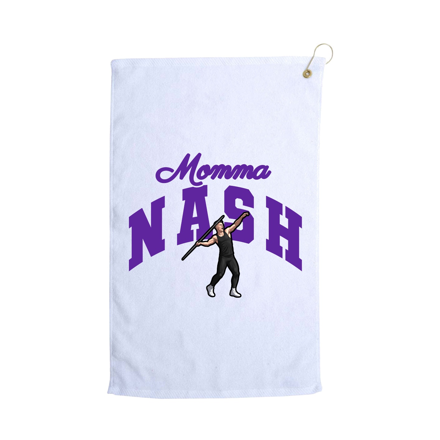 Golf Towel — Mothers Day Arch in White
