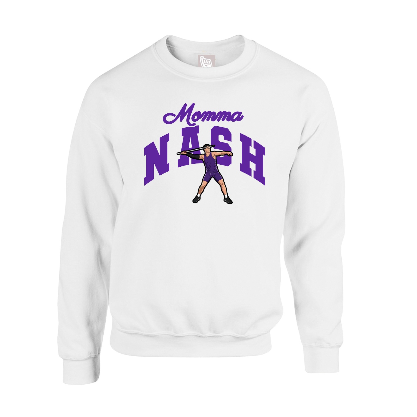 Fleece Crew — Mothers Day Arch in White