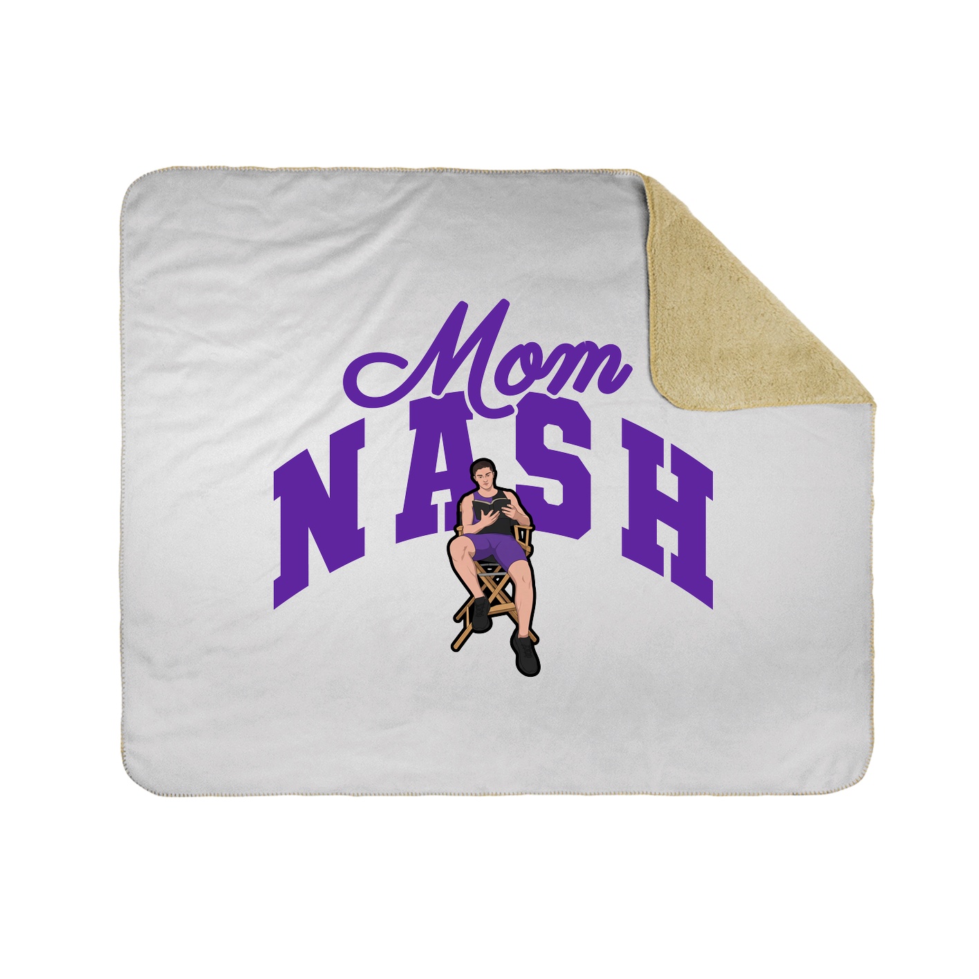 Throw Blanket — Mothers Day Arch in White