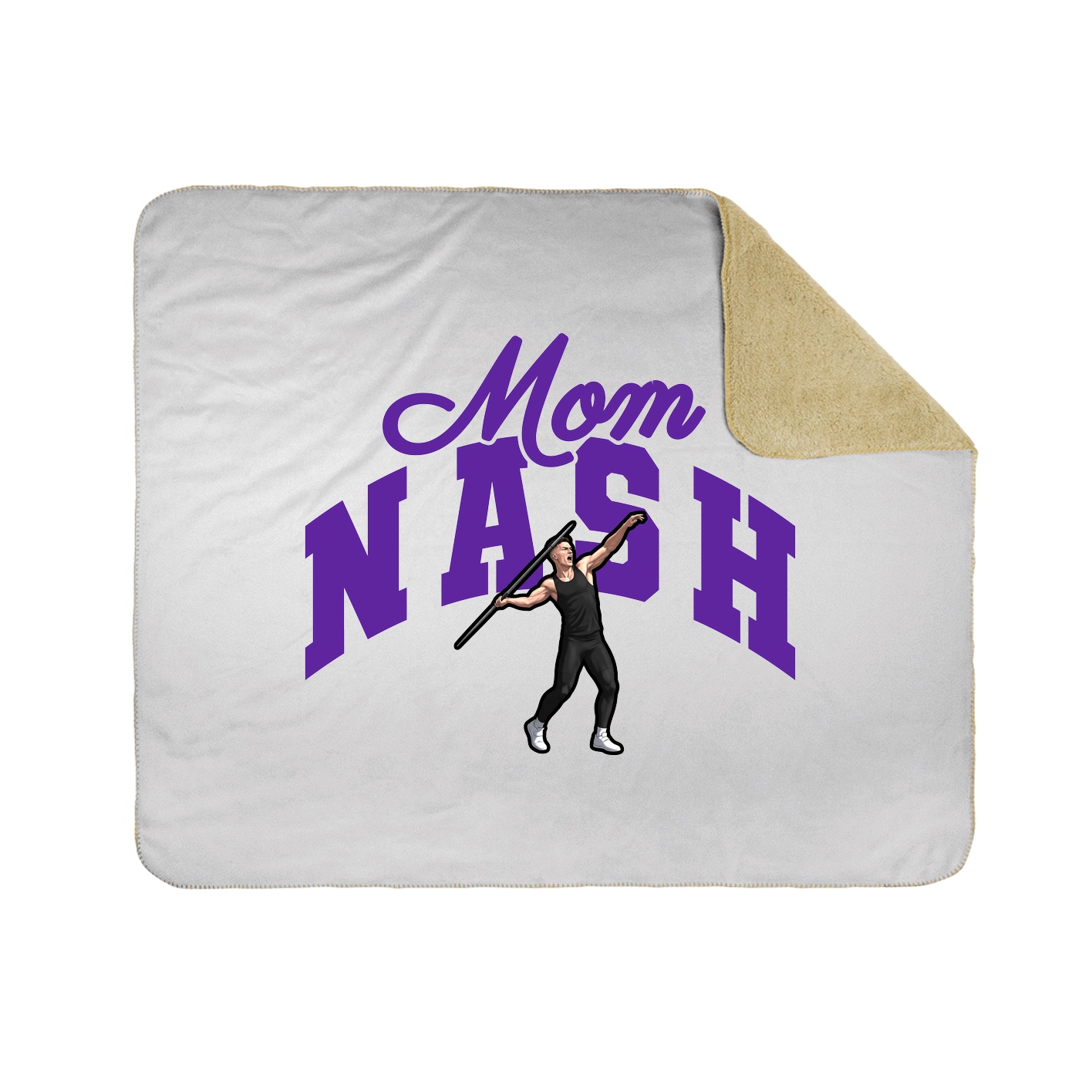 Throw Blanket — Mothers Day Arch in White