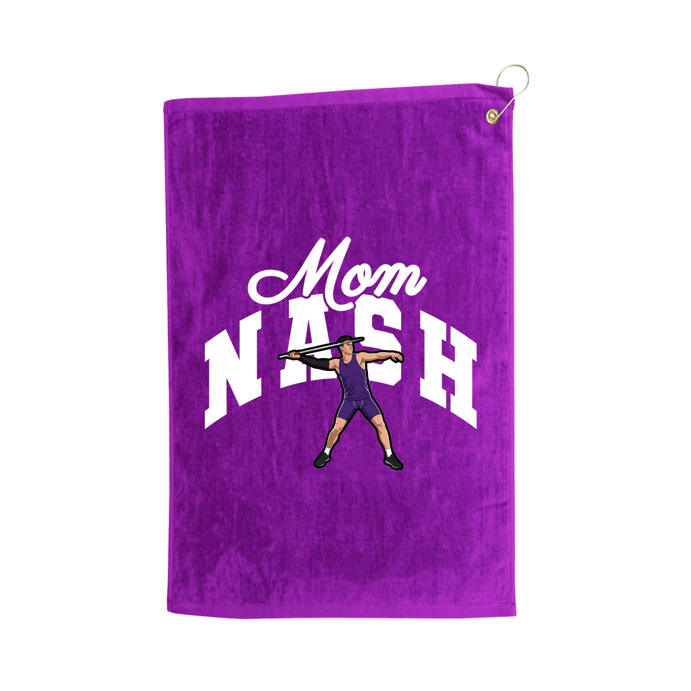 Golf Towel — Mothers Day Arch in Purple