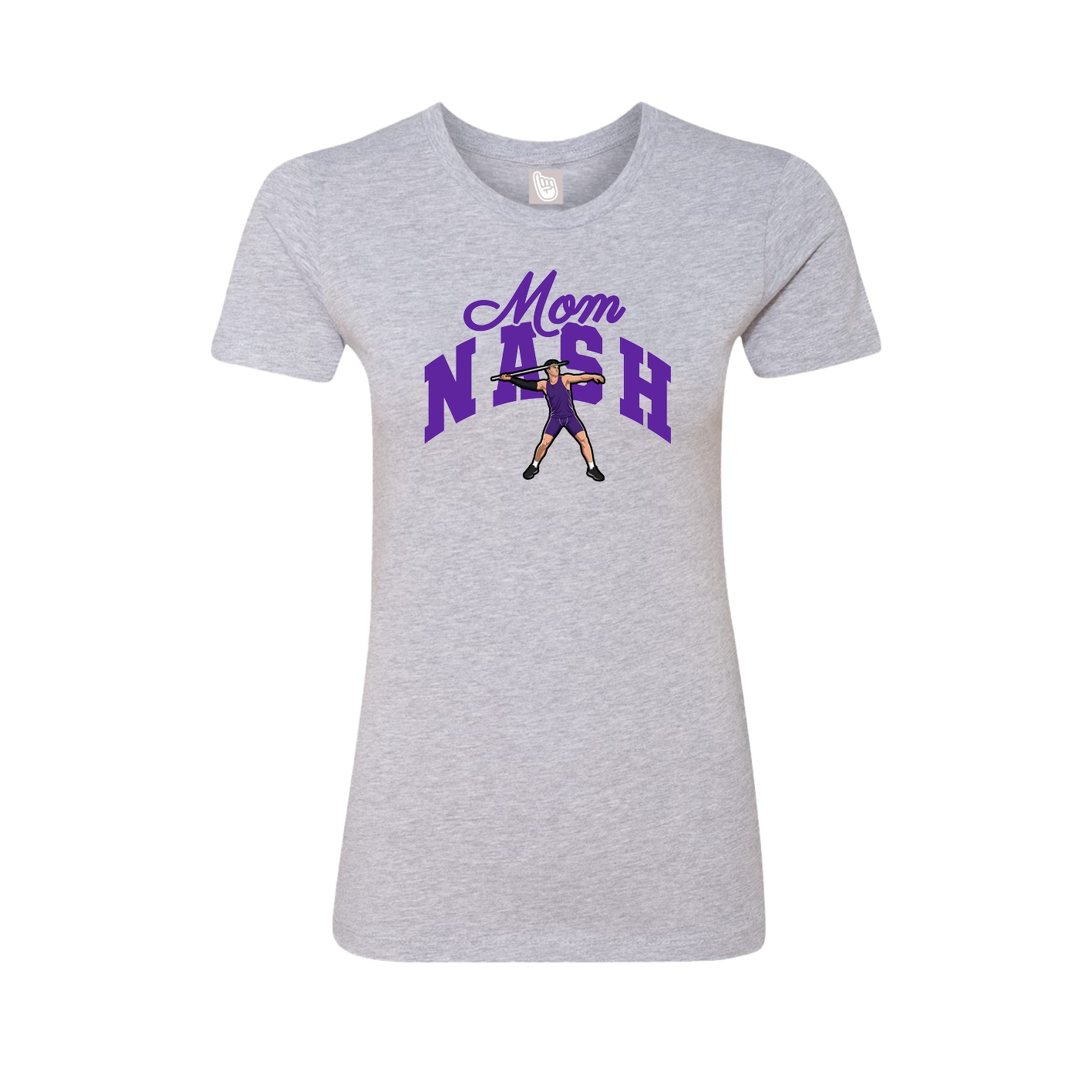Womens Tee — Mothers Day Arch in Grey