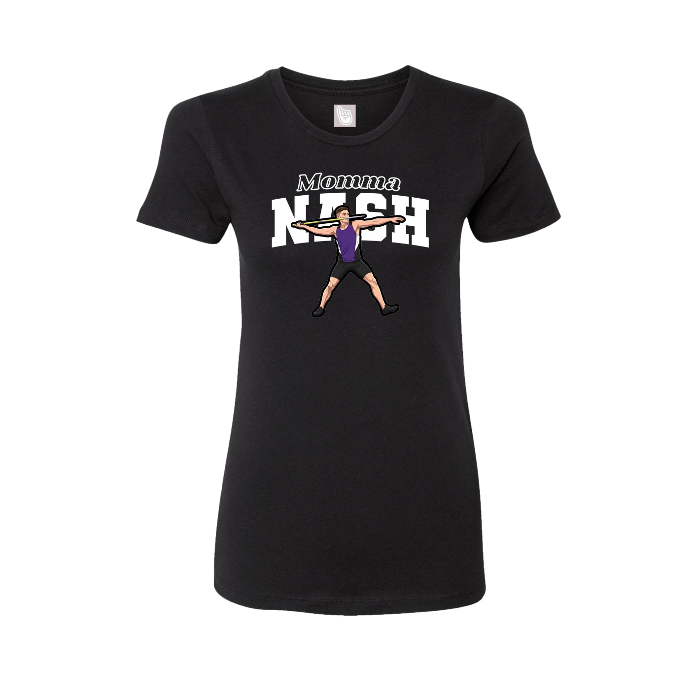 Womens Tee — Mothers Day Block in Black