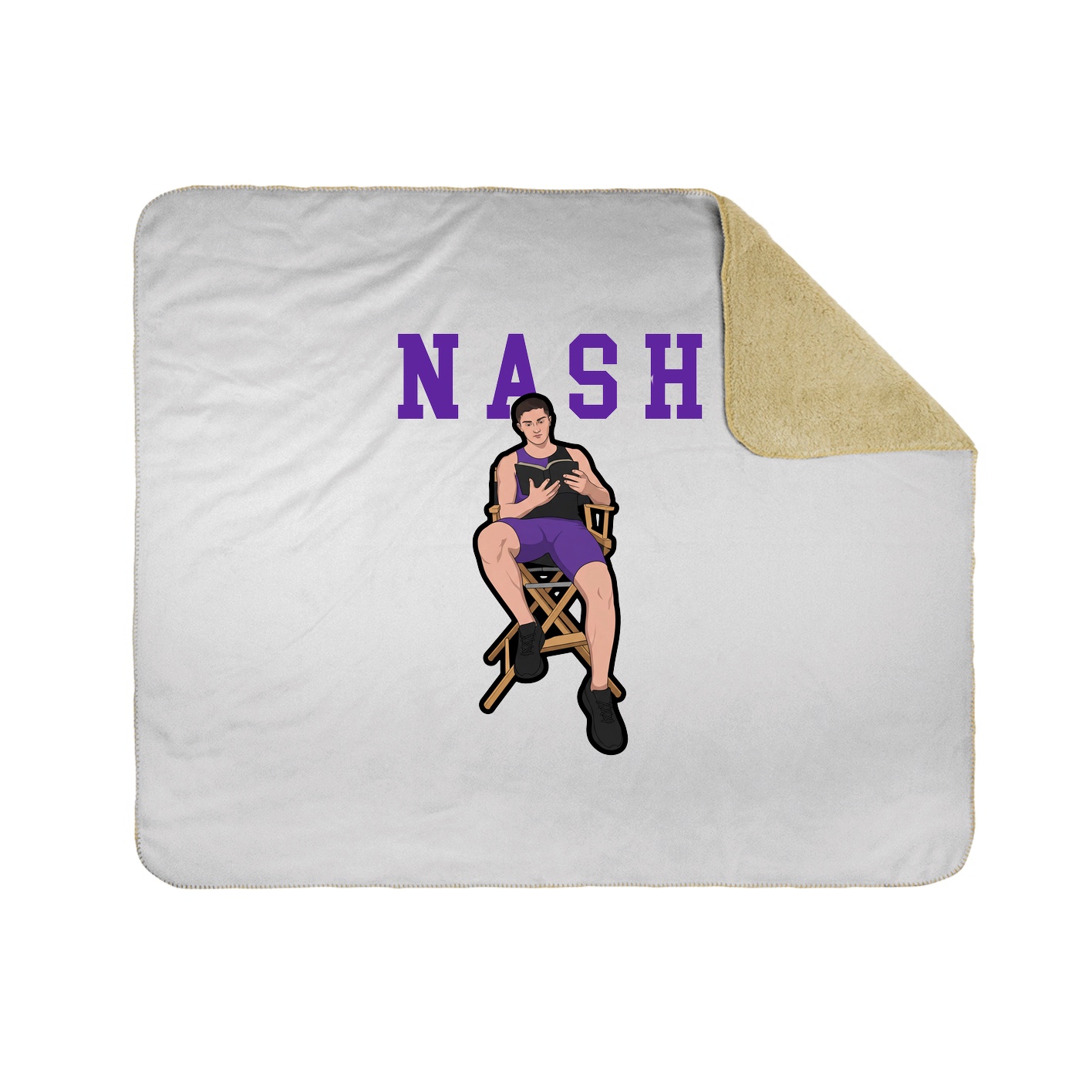 Throw Blanket — Shirsey in White