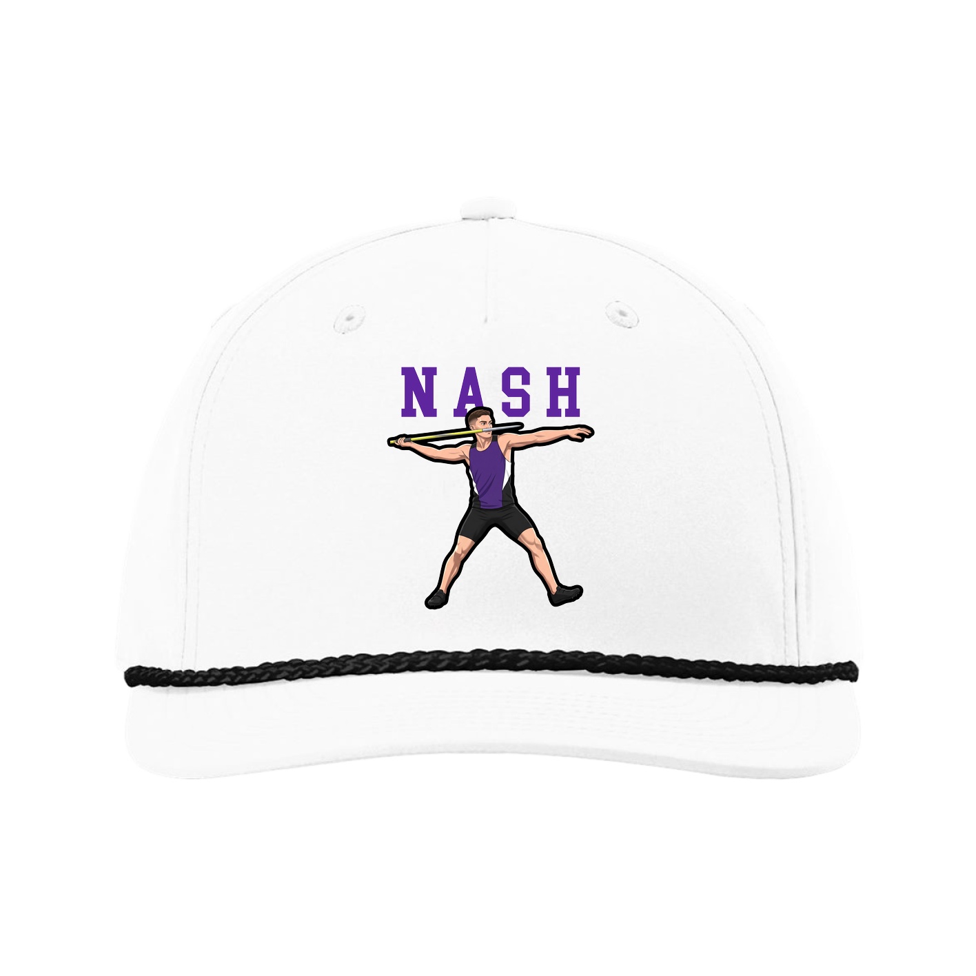 Five-Panel Classic Rope Cap — Shirsey in White